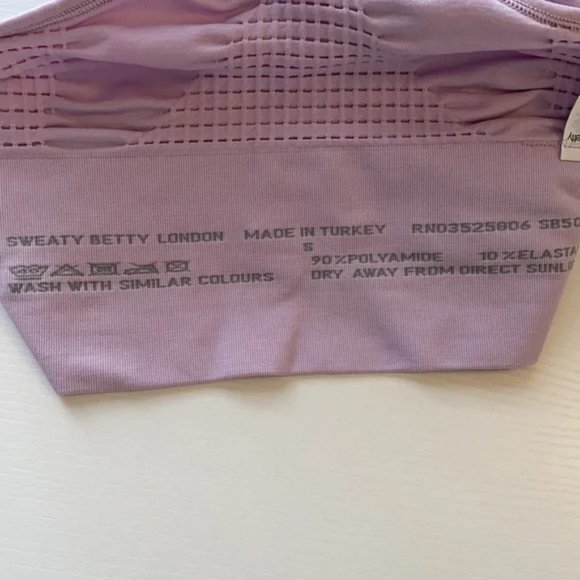 NWT Sweaty Betty London Lavender Racerback Active Sports Bra Top - Picture 10 of 11